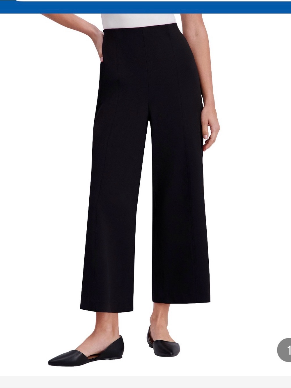 (6)Kenneth Cole ladies Wide-Leg Culotte Pants